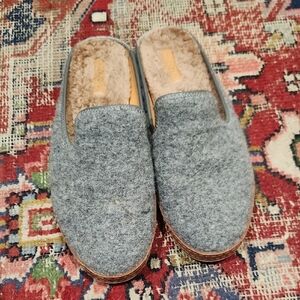 Vince Gray Wool Mules